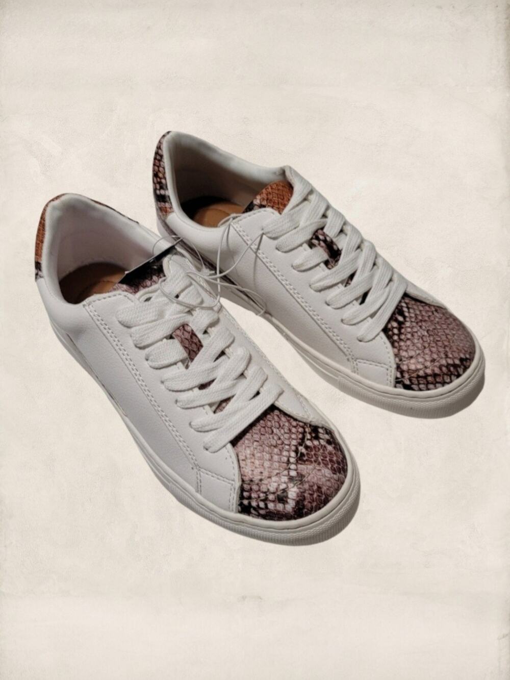 Universal Thread Mocha Brown Brittin Snake Print Sneakers